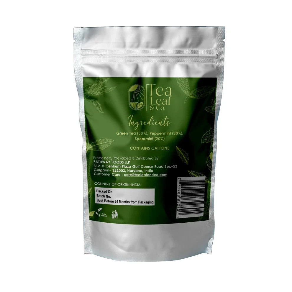 Mint Green Tea - 100 Gluten Free Antioxidant Teabags for Refreshing Relaxation