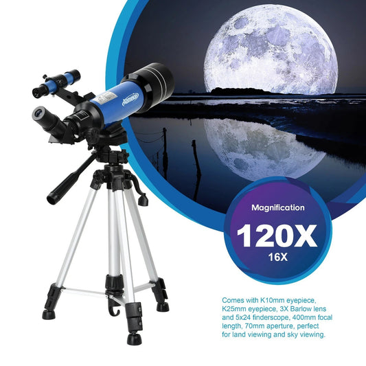 Powerful 40070 HD Professional Astronomical Telescope With High Tripod Backpack