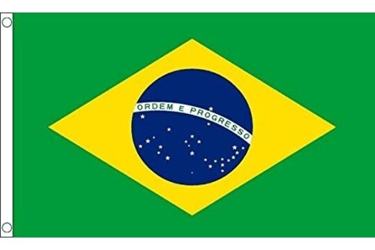 Huge Brazil Flag 8ft long x 5ft wide - Giant Flag - South America - Football