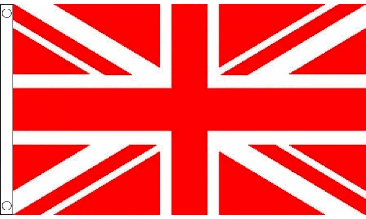 UNION JACK RED FLAG 5X3 UK BRITAIN SPORT FOOTBALL TEAM - Fast Delivery