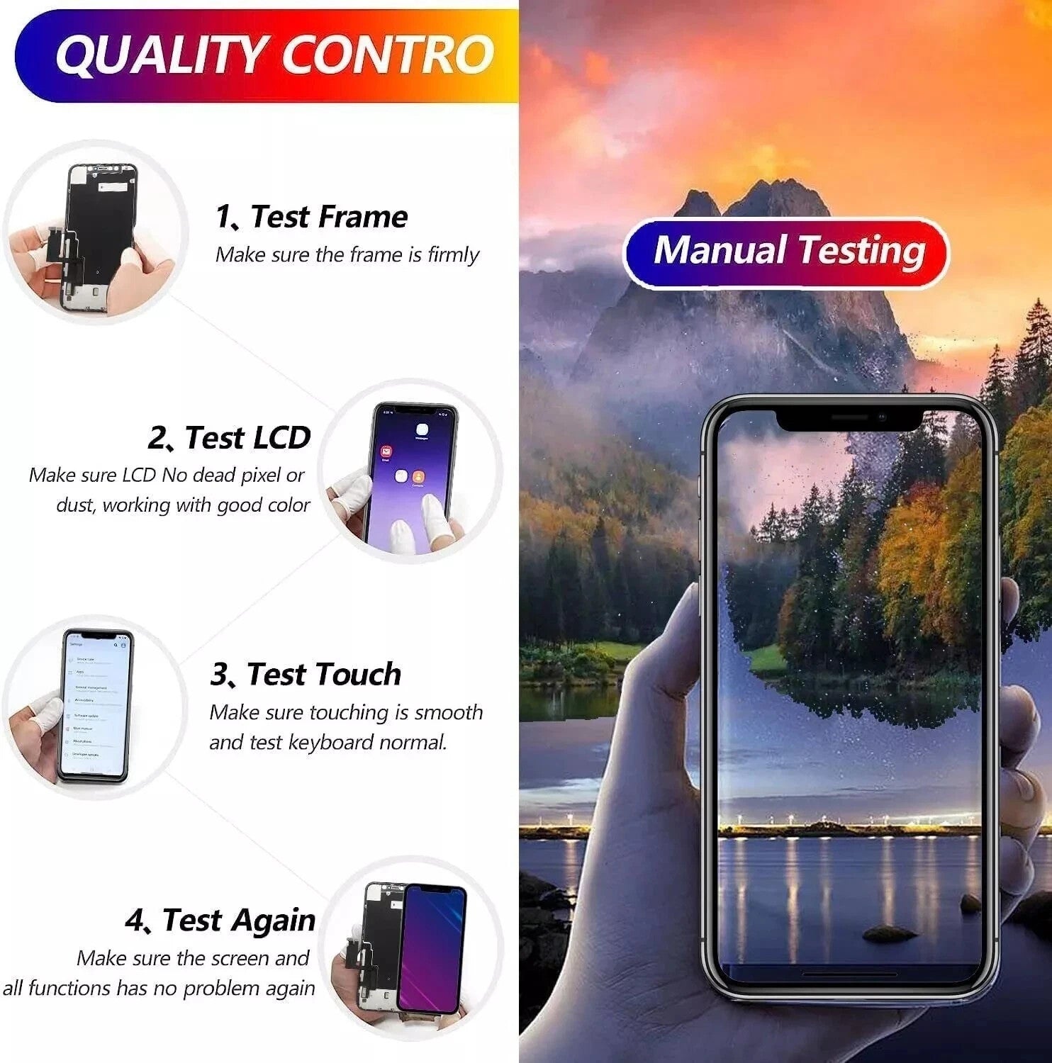 For iPhone 11 Screen Replacement LCD Display Complete 3D Touch Digitizer + Tools