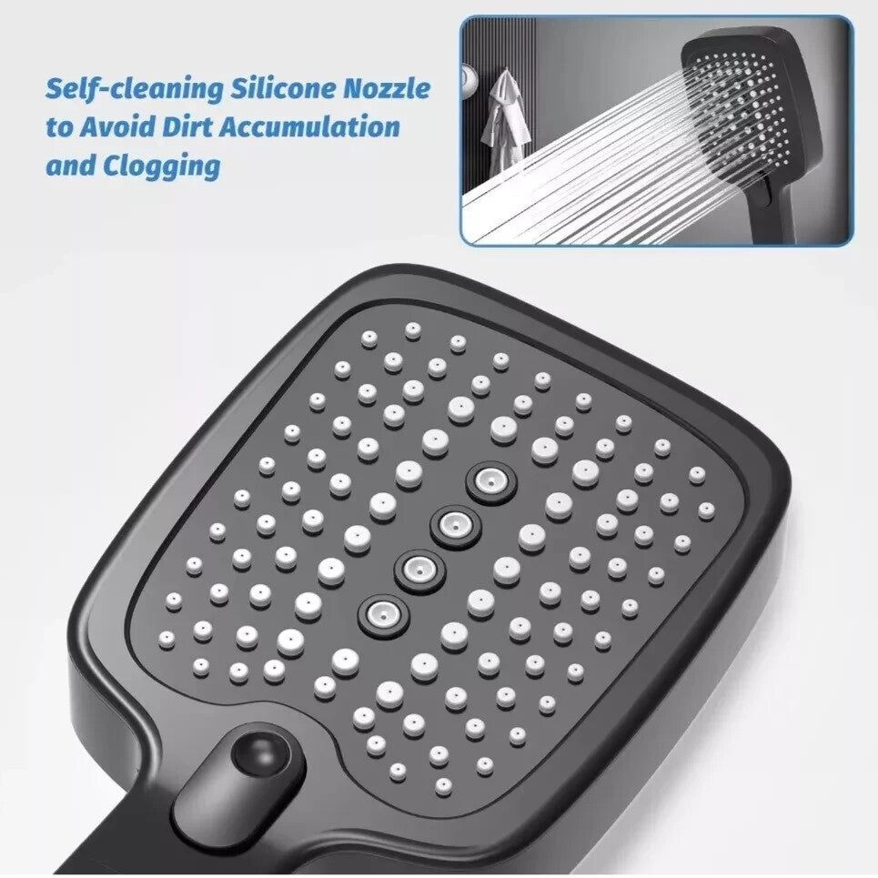 High Pressure Shower Head, VEHHE  with 3 Modes, Power Shower Head. Self Cleaning