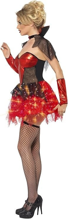 Smiffy's / Fever Ladies All That Glitters Vamp Gloss Fancy Dress Outfit, UK 8-10