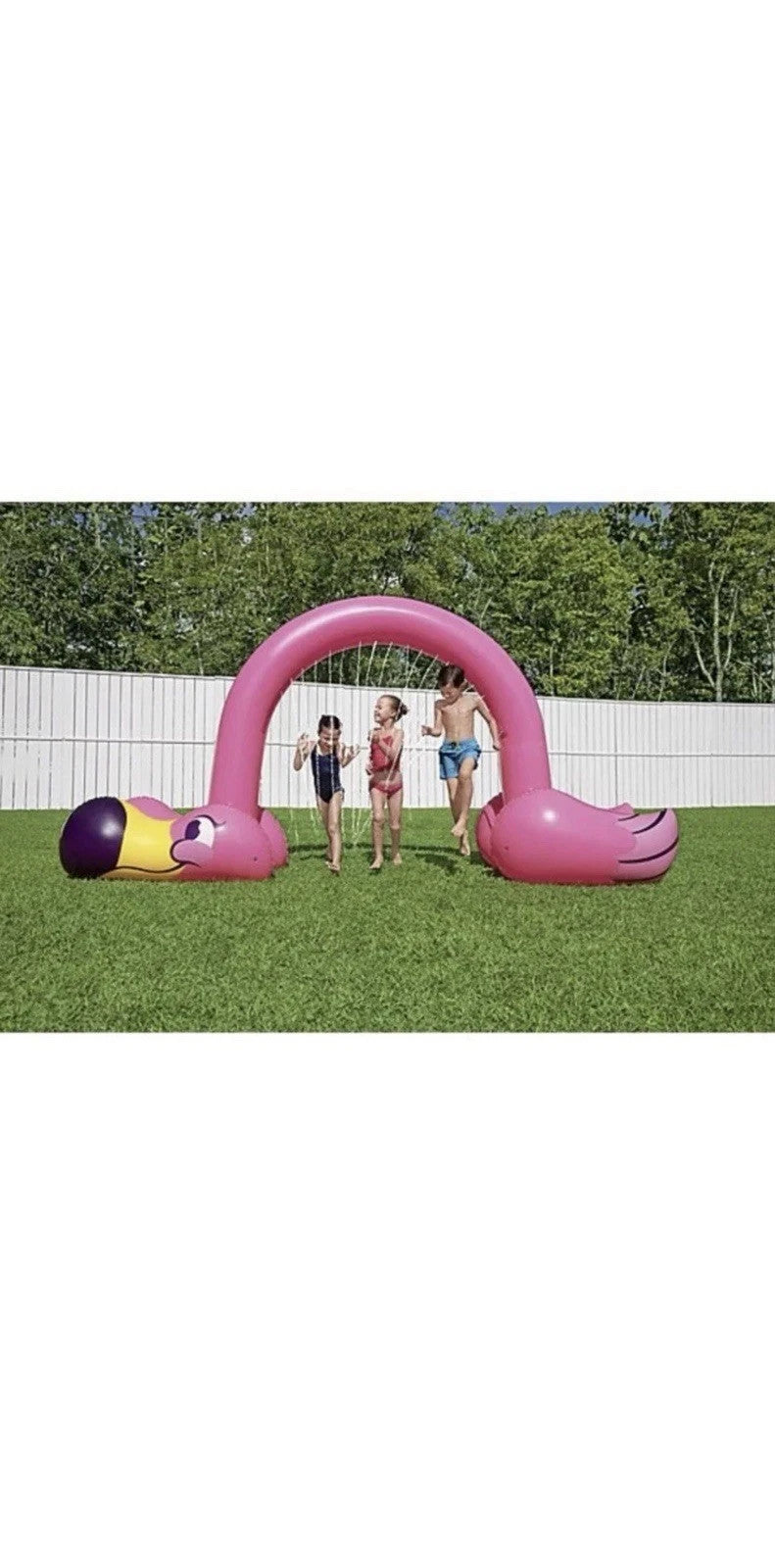 Bestway Jumbo Flamingo Sprinkler Inflatable Kids Garden Toy Water Fun HUGE