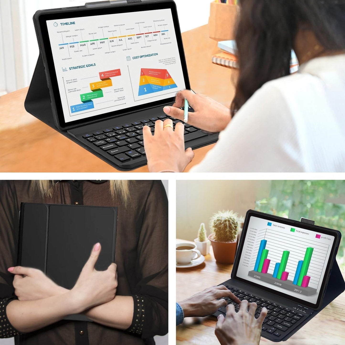 Backlit Keyboard Case With Mouse For Lenovo Tab M11 2024 TB330FU 11" inch Tablet
