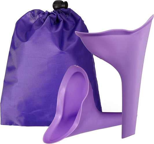 2 PCS Portable Female Urination Device, Reusable Silicone Female Urinal Standing