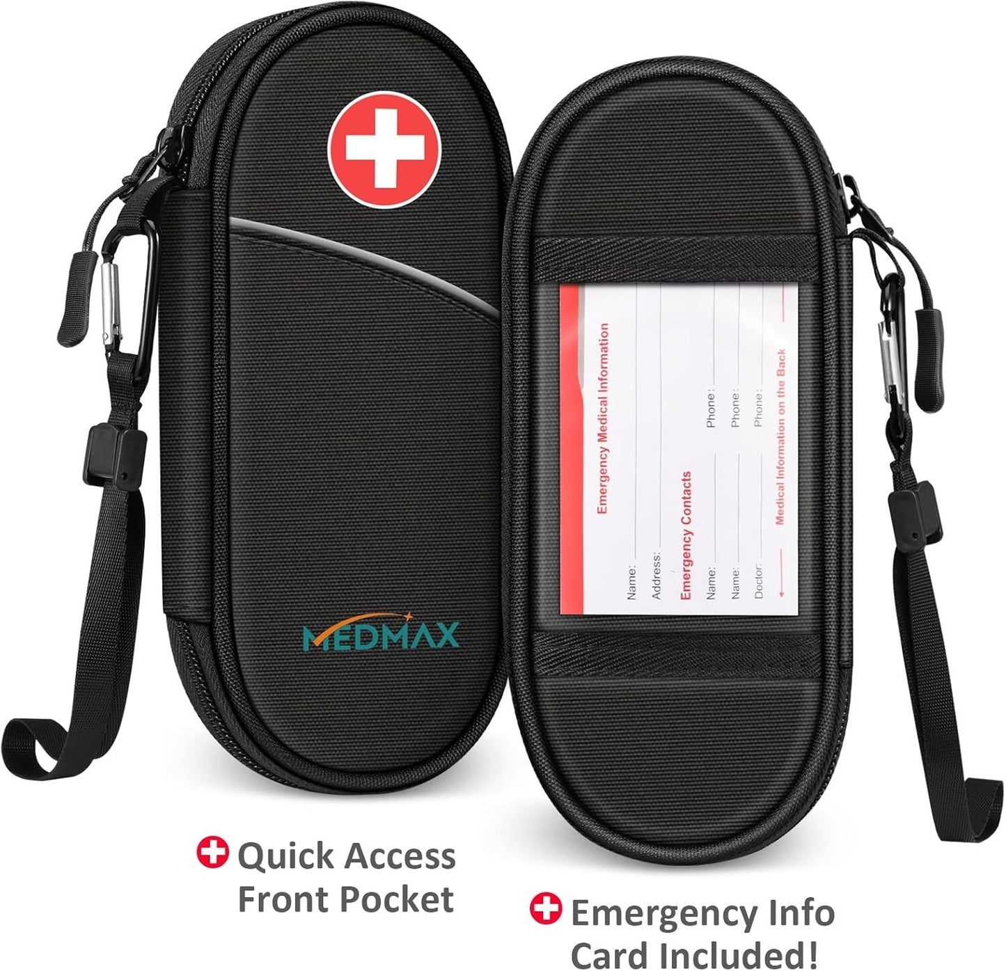 MEDMAX Insulin Cooler Travel Resistant Insulated - Pink Red or Black