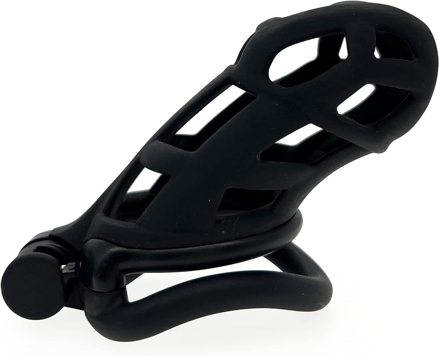 FYJENNICC Cobra 2.0 Male Chastity Device 4 Curved Arc Rings Black Various Sizes