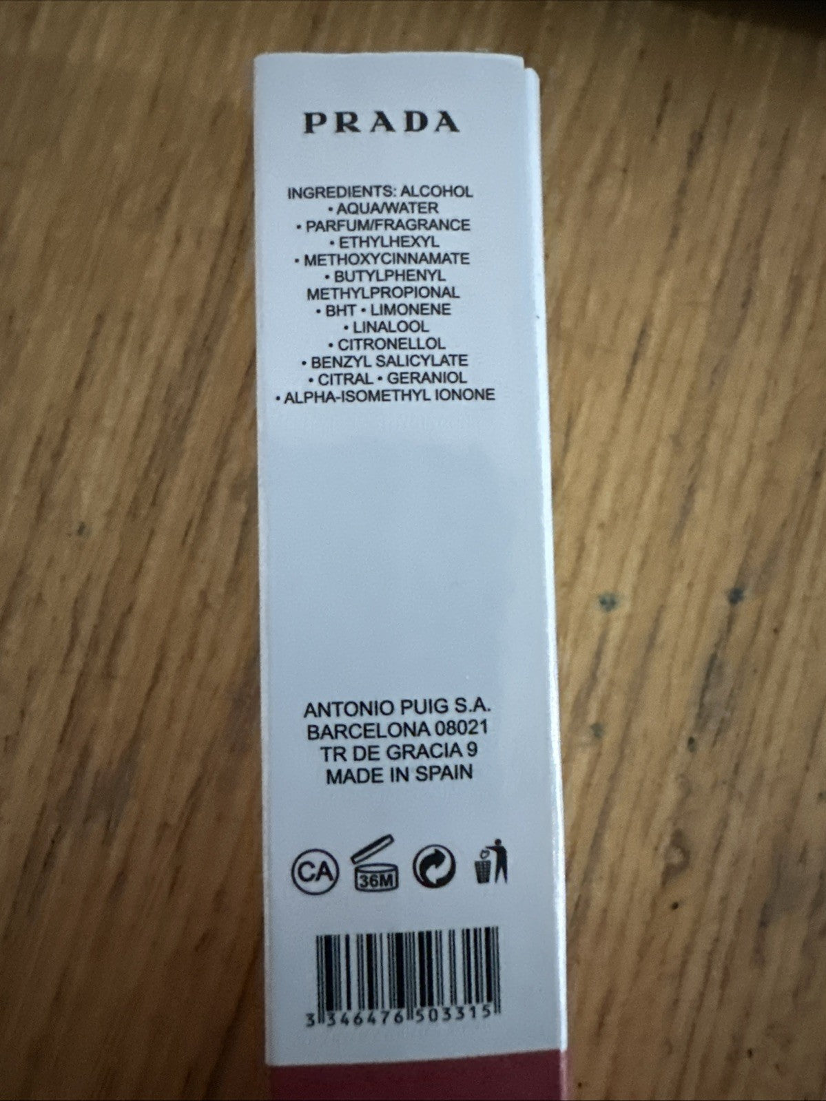 Perfume PRADA Sport 33ml Eau de Toilette Spray for Men - Luna Rossa