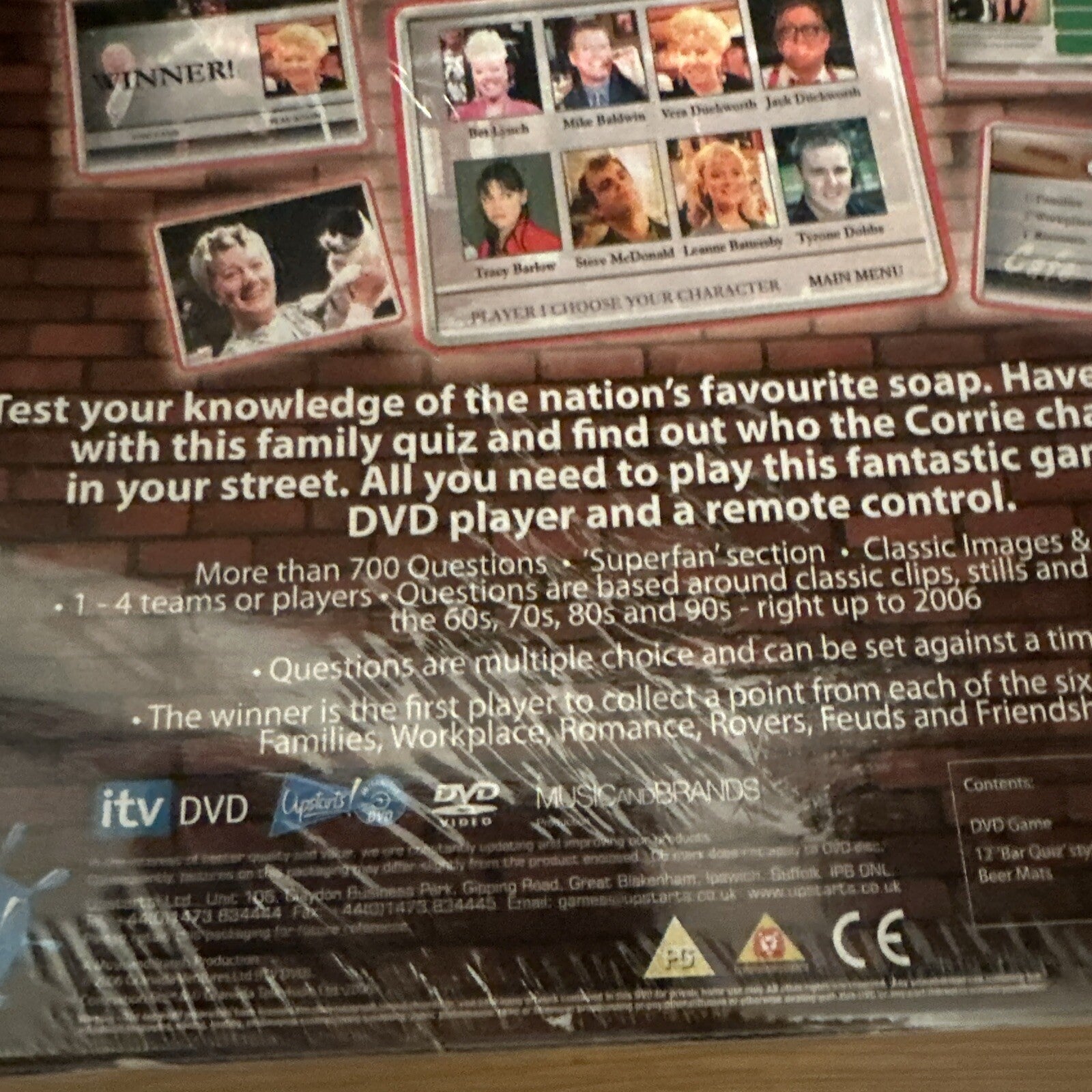 Coronation Street DVD Game with Limited Edition Quiz Beer Mats NEW SEALED