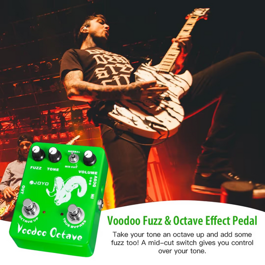 JOYO Voodoo Octave Fuzz Electric Guitar Pedal Germanium Fuzz 60's Rock Pedal(OP)