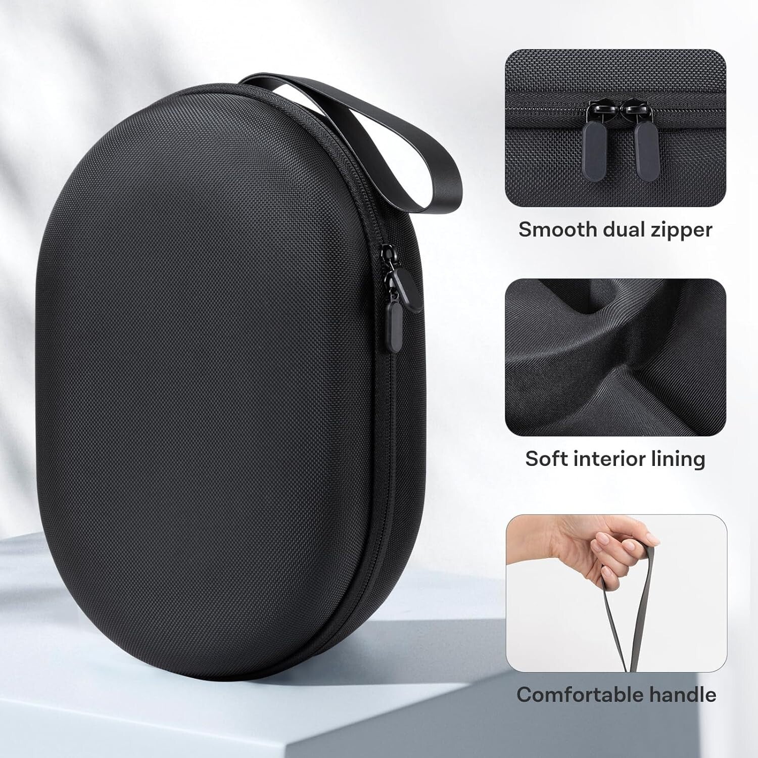 Hard Carrying Case for Apple Vision Pro, Shockproof Travel Bag Portable Storage