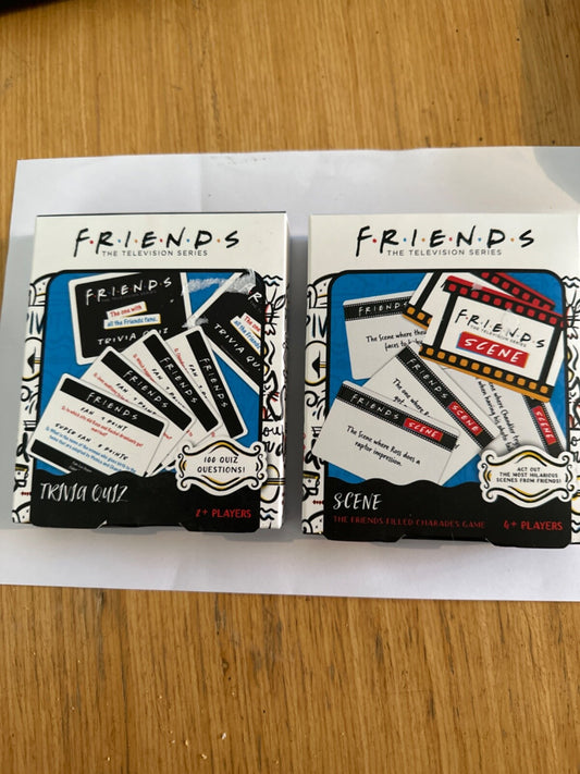 2 x Friends Trivia Quiz Card Game Television Series