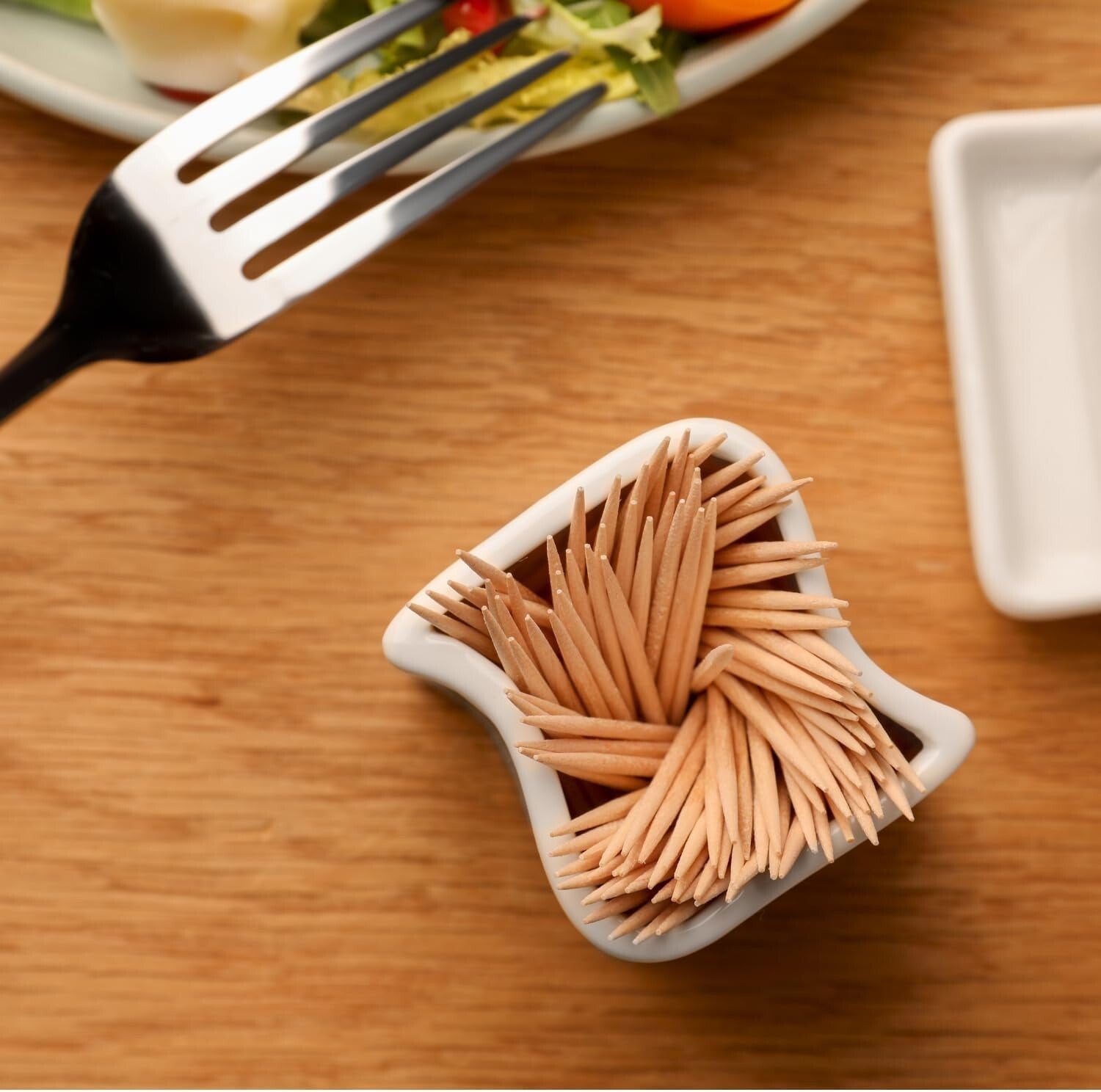 2000 Tooth Picks Wooden Bamboo Sticks Dental Floss Toothpicks Fruit Cheese