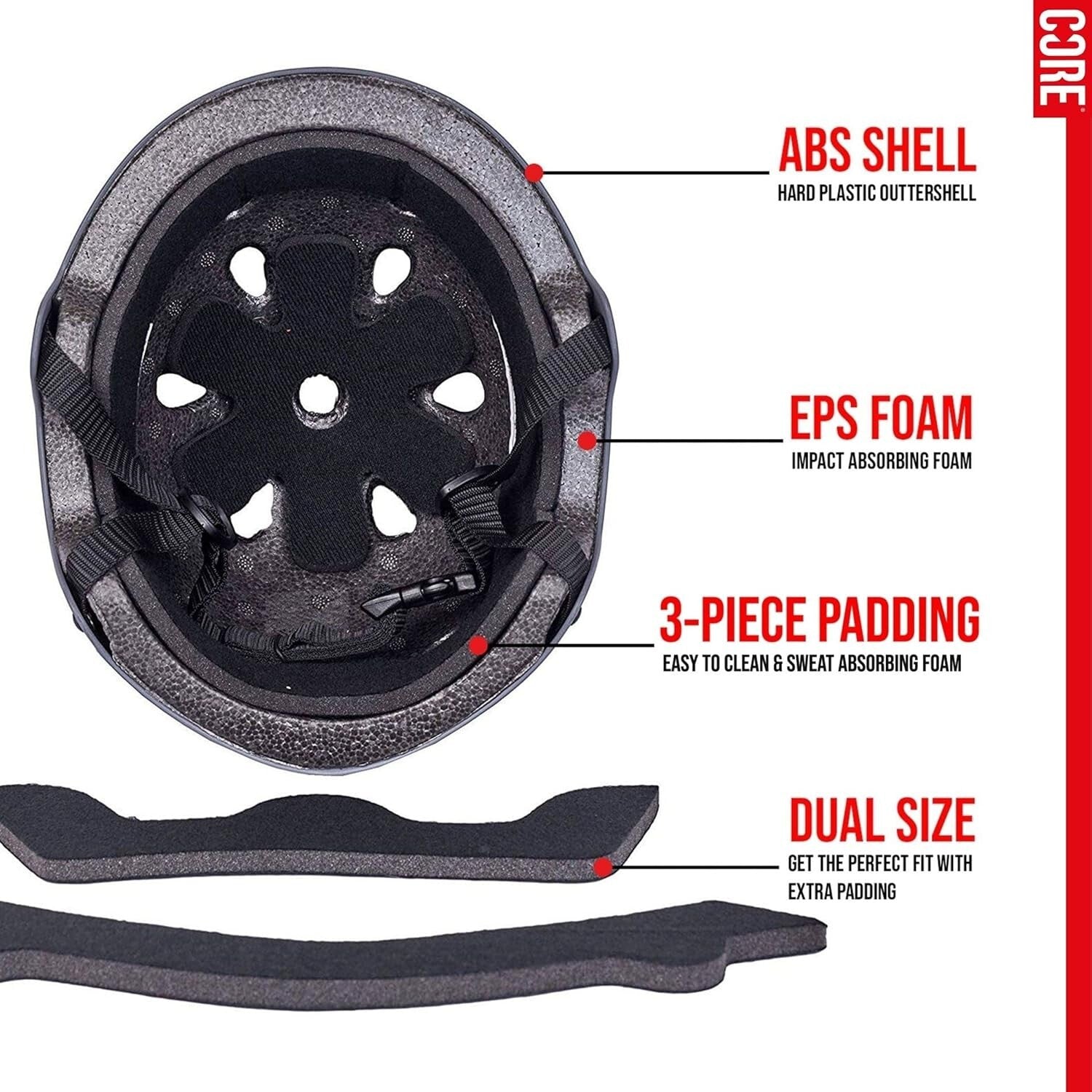 CORE Action Sports Helmet Bike Skate MTB Stunt Scooter Cycling Certified Helmet