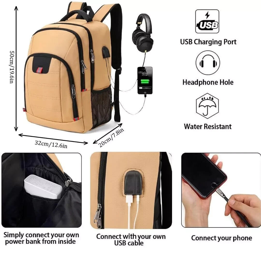 Della Gao Laptop Backpack Extra Large Anti-Theft Business Travel Laptop Backpack