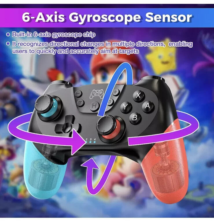 Wireless Bluetooth RGB Controller for Nintendo Switch/Switch OLED/Switch Lite/PC