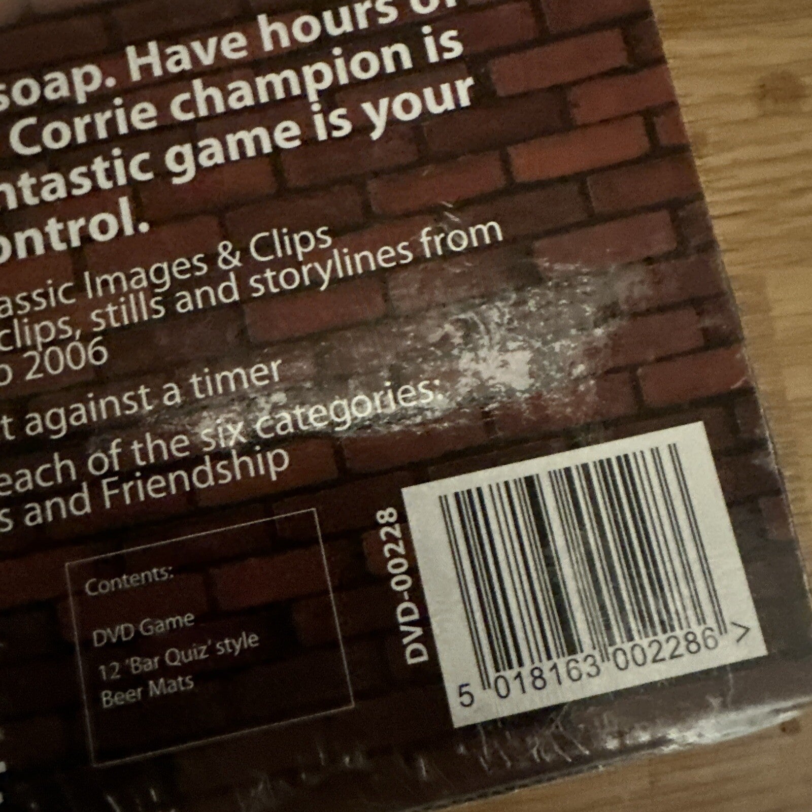 Coronation Street DVD Game with Limited Edition Quiz Beer Mats NEW SEALED