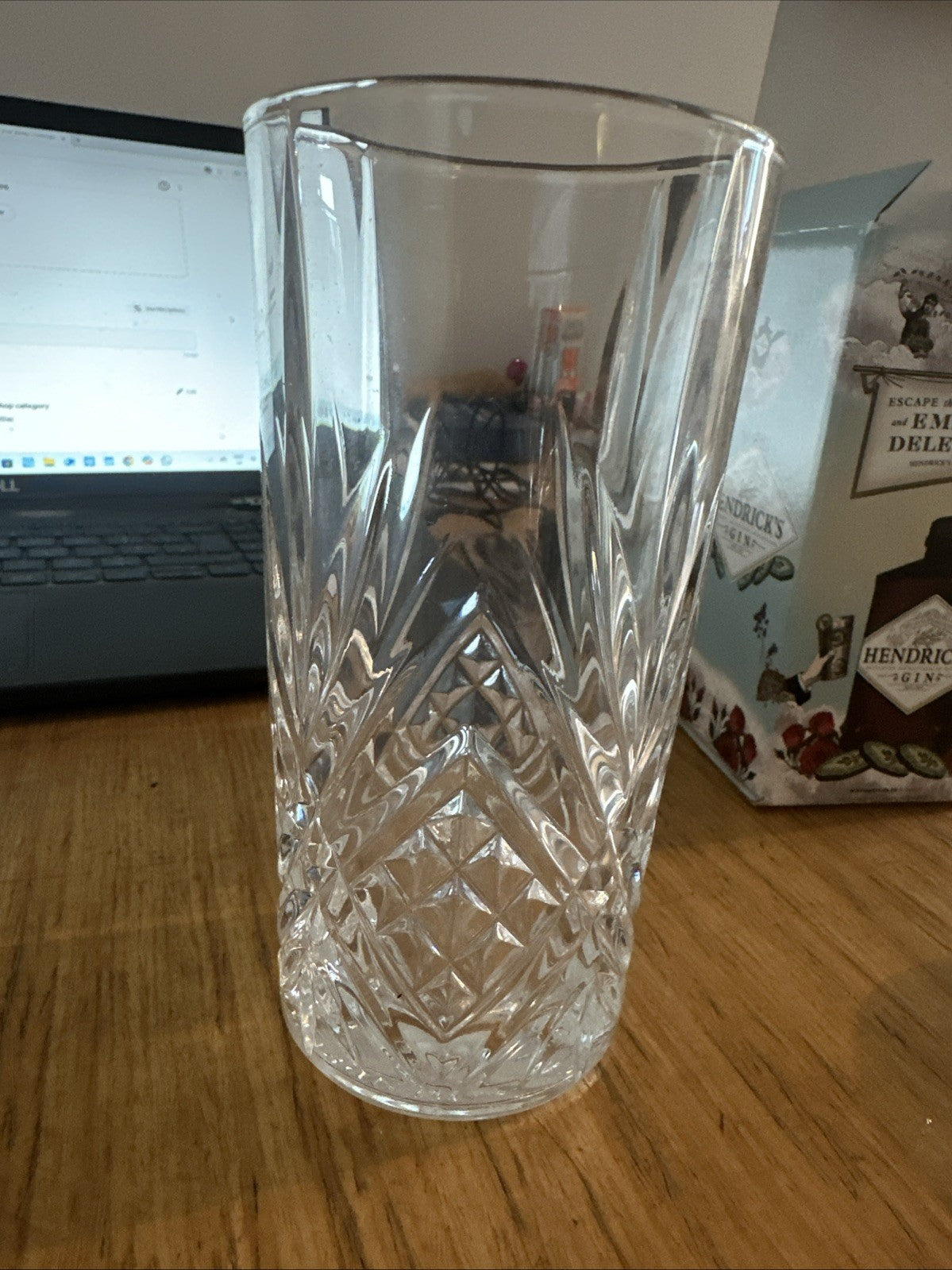 Collectable BOXED - Hendricks Gin highball Glass Escape the Conventional