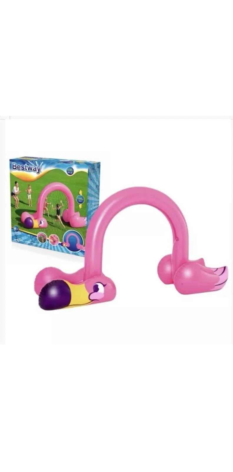 Bestway Jumbo Flamingo Sprinkler Inflatable Kids Garden Toy Water Fun HUGE