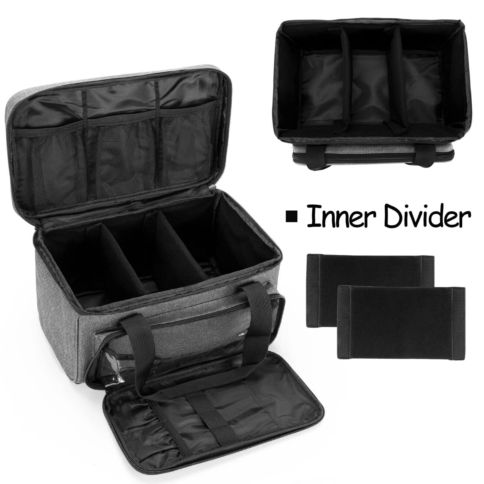 CURMIO Small First Aid Bag Empty, Family First Aid Kit Case, Medicine Storage