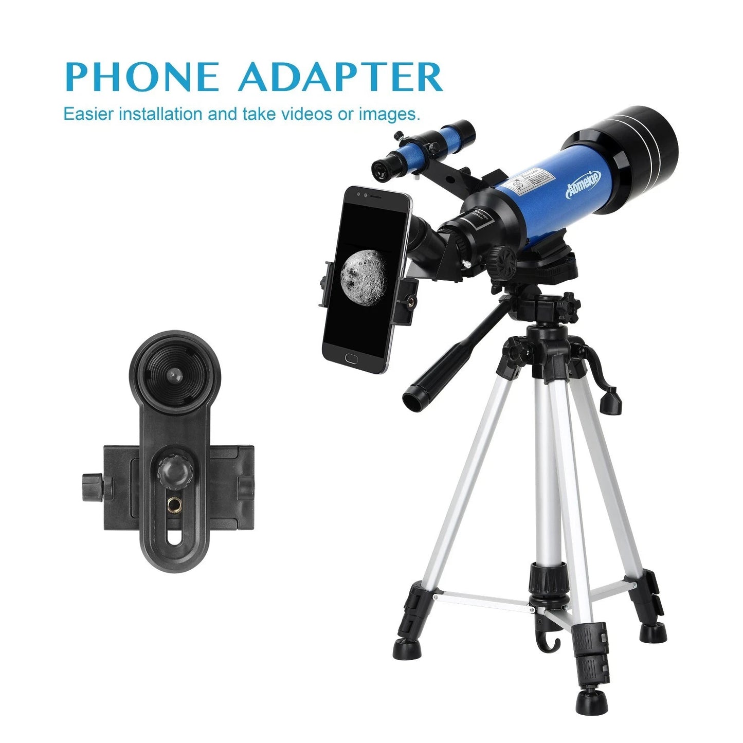 Powerful 40070 HD Professional Astronomical Telescope With High Tripod Backpack