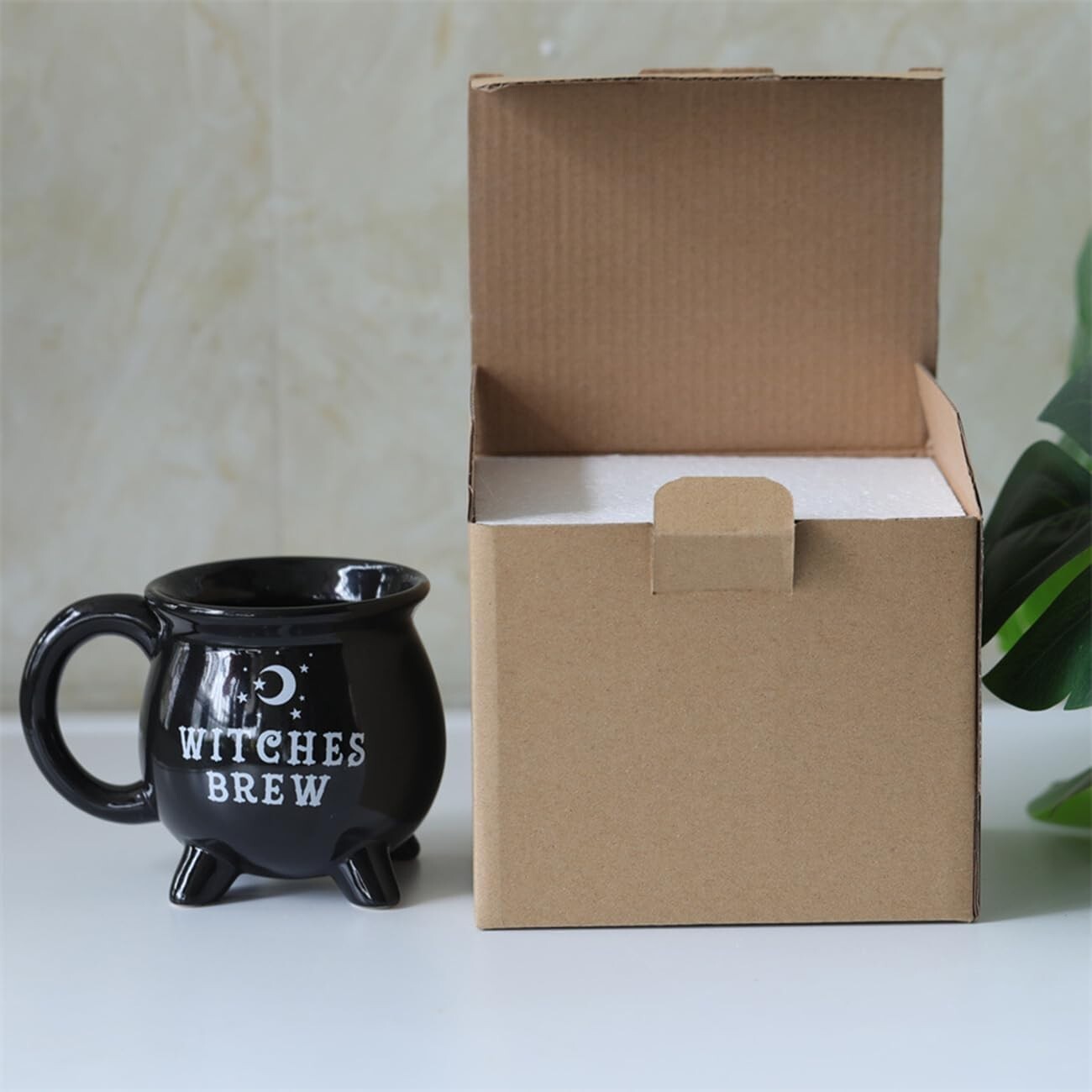 Witches Brew Mug + Leather Strapped Notebook + Crystal Ballpoint Pen RRP £21.99