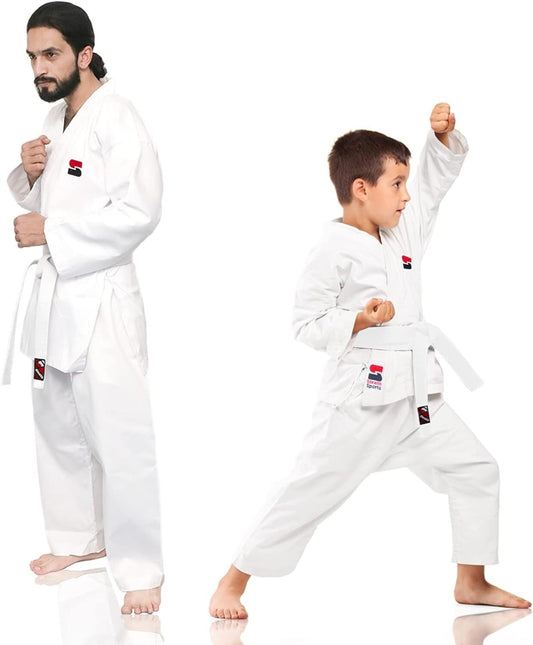 Stealth Sports Karate Gi with Free Belt 8oz Karate Kids, Adults, Fast Postage