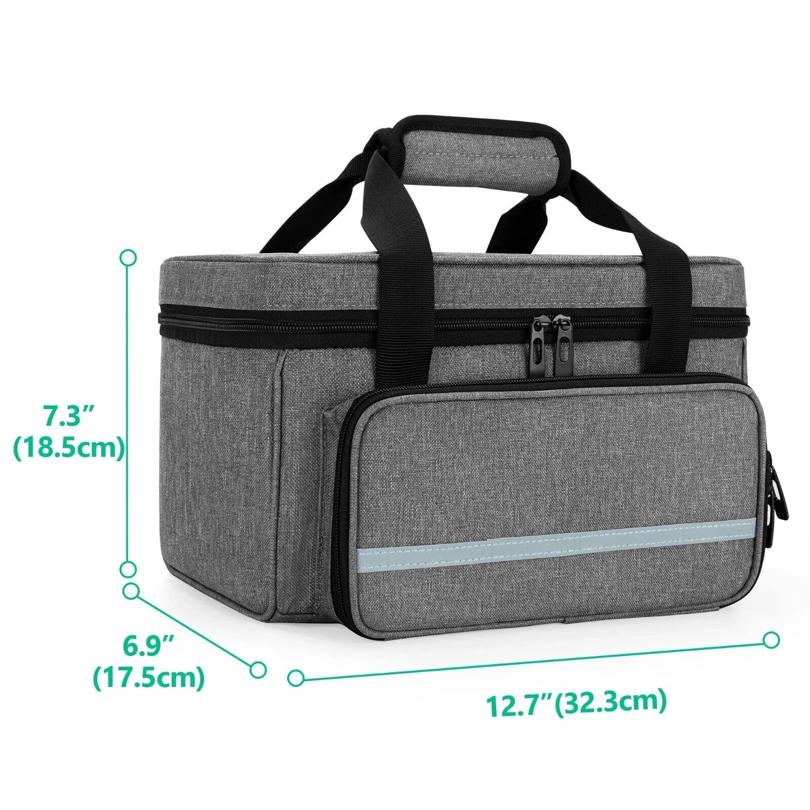 CURMIO Small First Aid Bag Empty, Family First Aid Kit Case, Medicine Storage