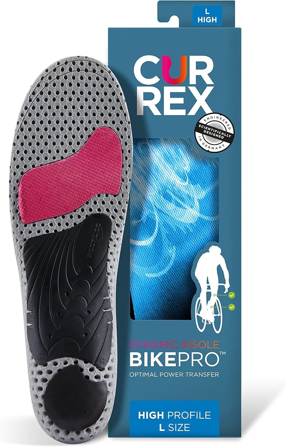 CURREX BikePro Sole - Dynamic Performance Insole - Bikepro Speedmaxxx -  Small