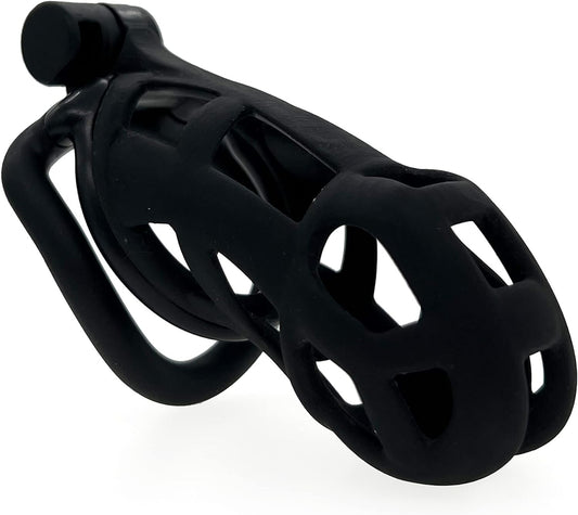 FYJENNICC Cobra 2.0 Male Chastity Device 4 Curved Arc Rings Black Various Sizes