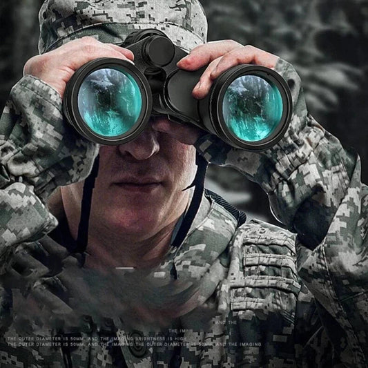 50000M German Military 20X50 Zoom HD BAK4-Prism Powerful Binoculars Long Range