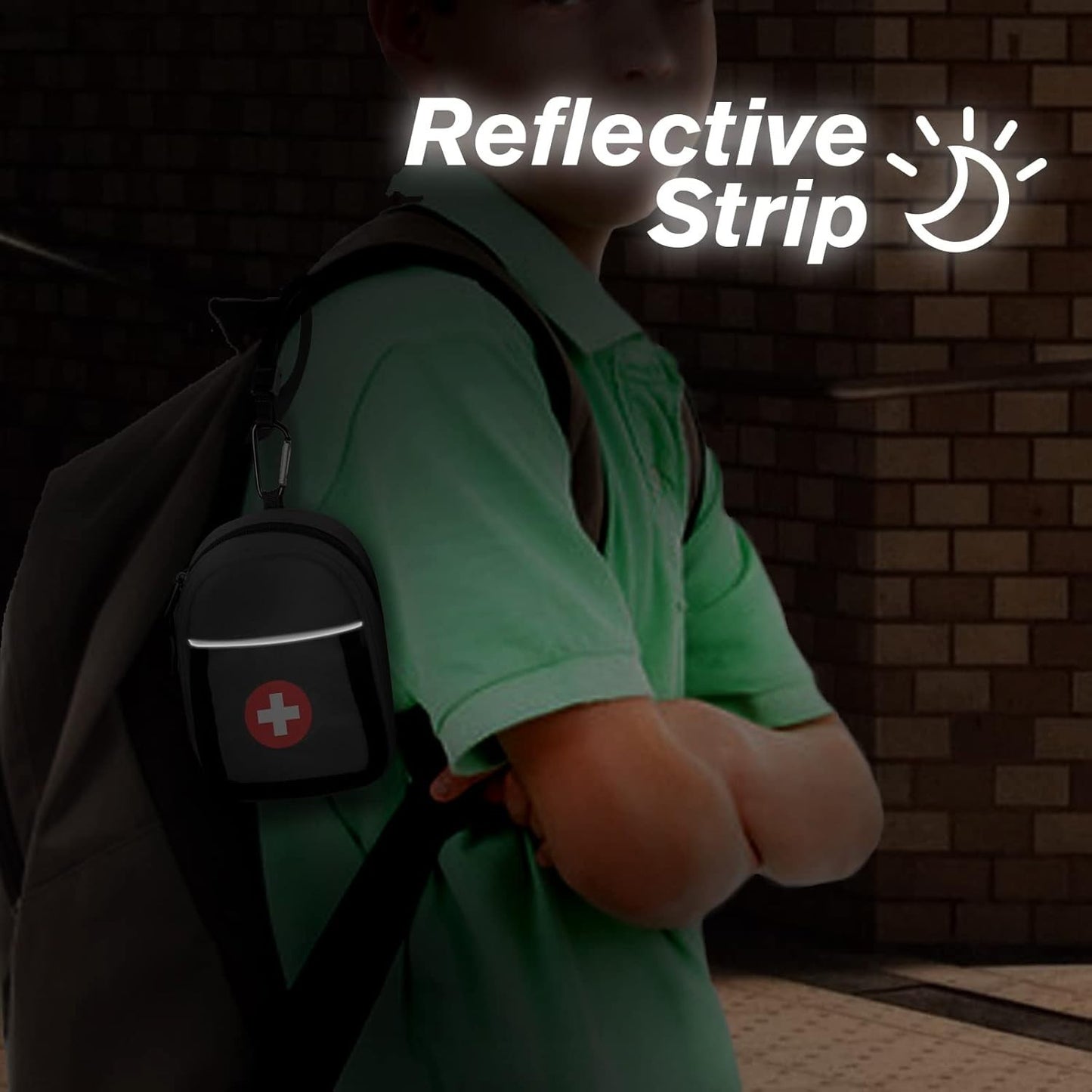 SITHON Medicine Carrying Case Bag Small Black