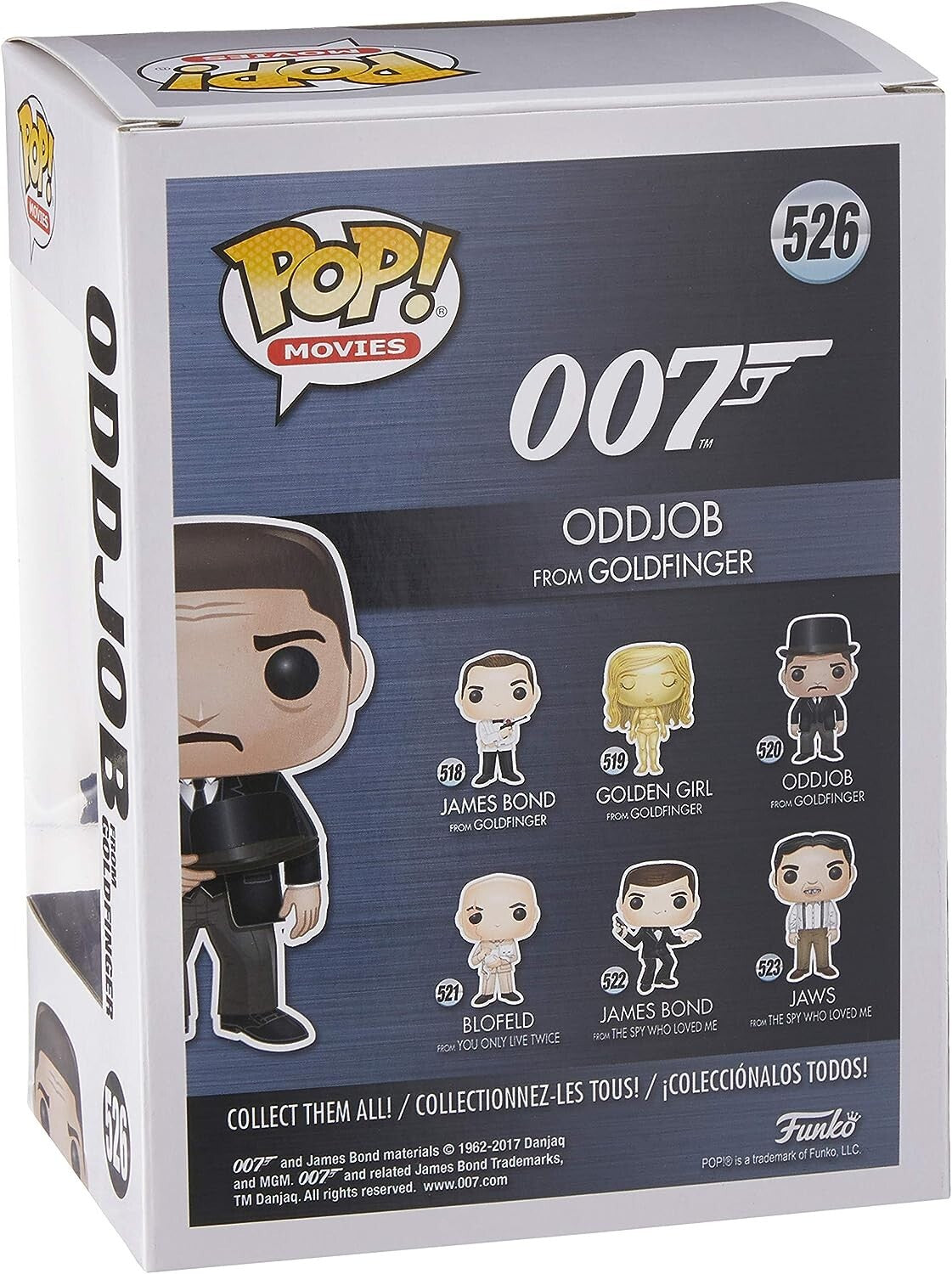 Funko Pop Movies #520 Oddjob from Goldfinger vinyl figure (James Bond 007)