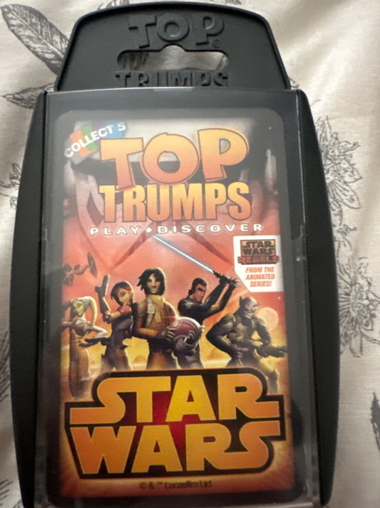 Star Wars From The Animated Series Top Trumps. Opened All 33 Cards Present
