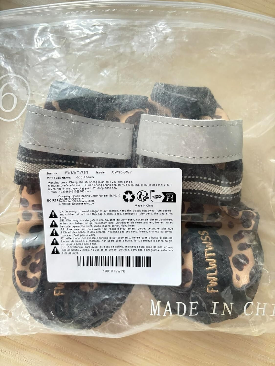 4x Anti-Slip Pet Boots Dog Rain Shoe Protective Rain Booties Socks Waterproof XL