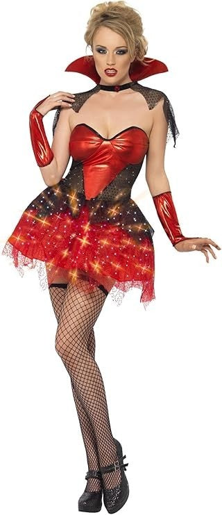 Smiffy's / Fever Ladies All That Glitters Vamp Gloss Fancy Dress Outfit, UK 8-10