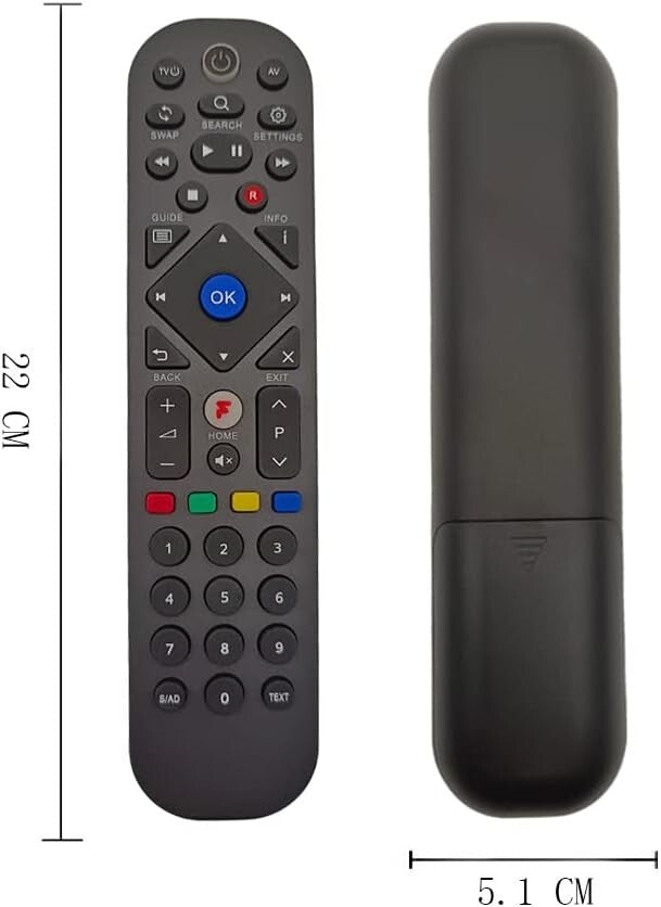 T2.R Remote Control Replacement For Manhattan Recorder Freeview HD T2 T2-R