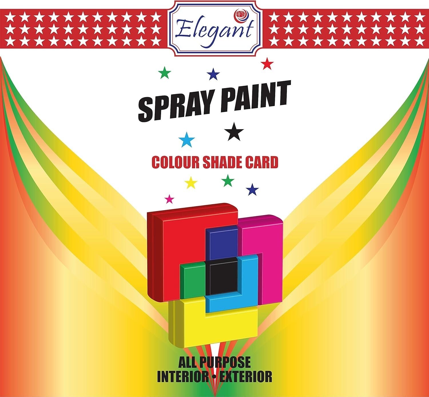 Elegant Spray Paint  ChromeSilver – 400ML – PACK OF 6 - All Weather Multipurpose