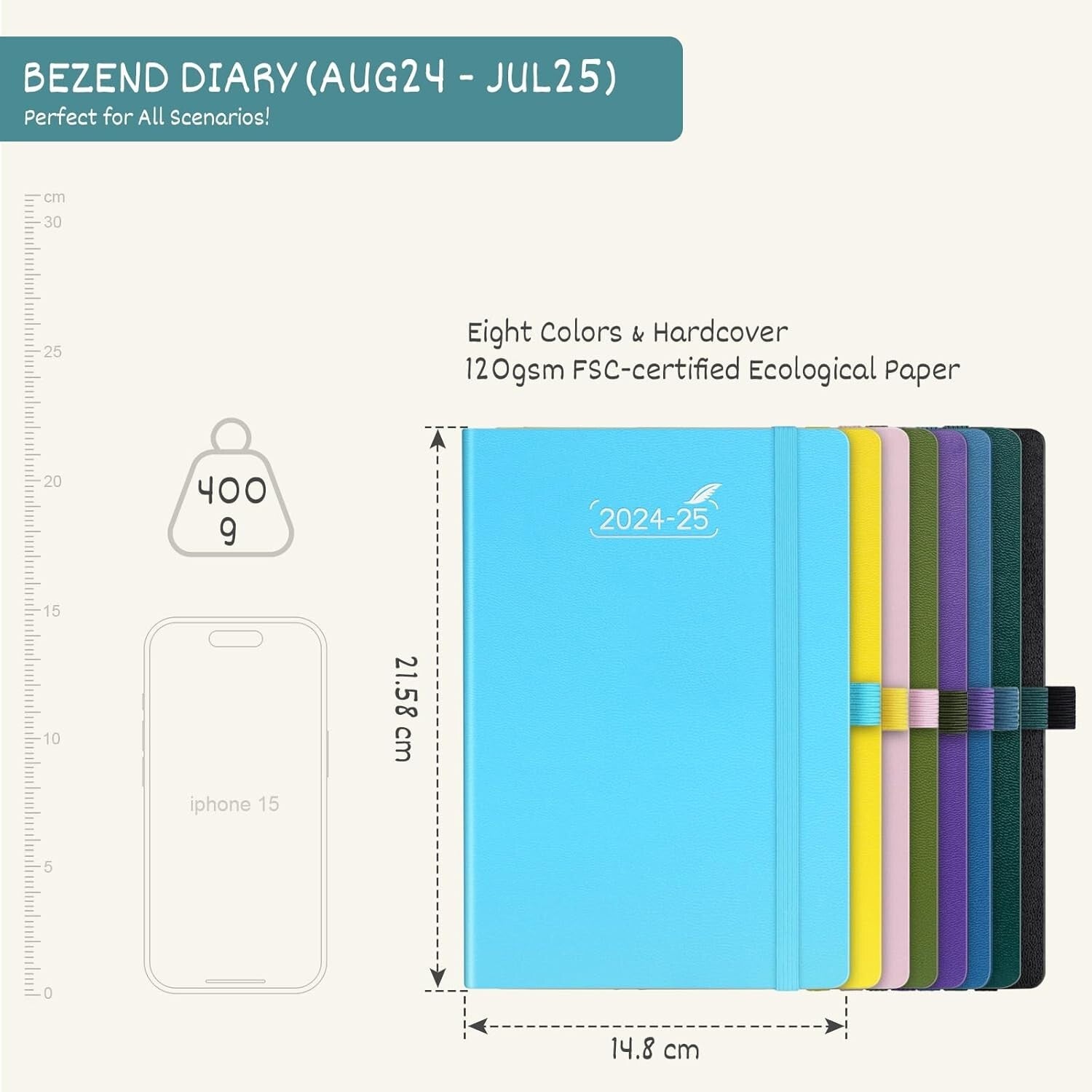 2024 2025 Academic Diary A5 Day to Page School Office Mid Year Teacher Planner