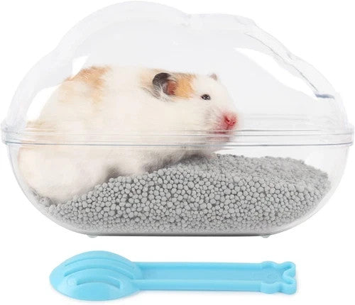BUCATSTATE Hamster Sand Bath Container Transparent Plastic Sauna Toilet