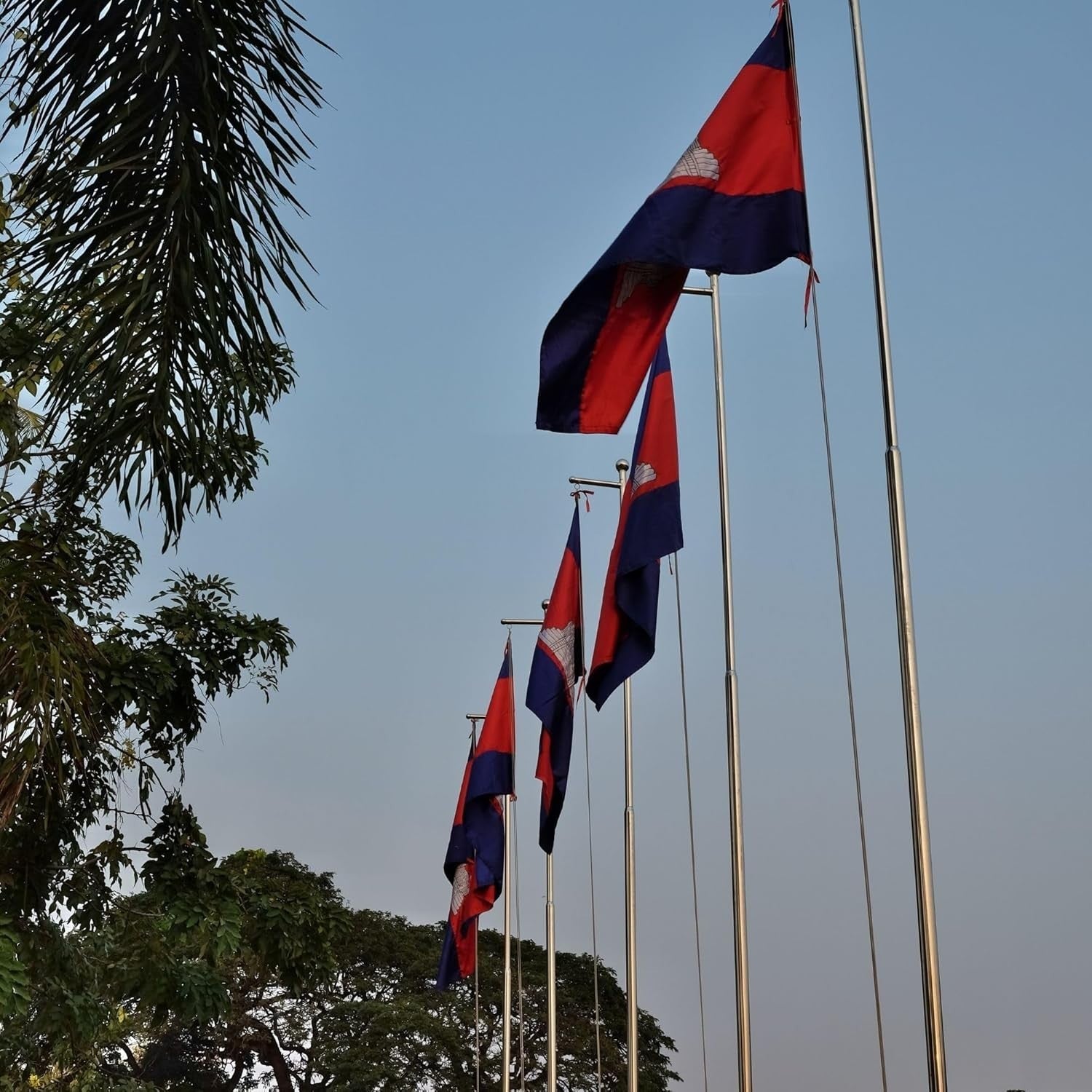 Cambodia Flag Large 5 x 3 FT - 100% Polyester With Eyelets - Asia