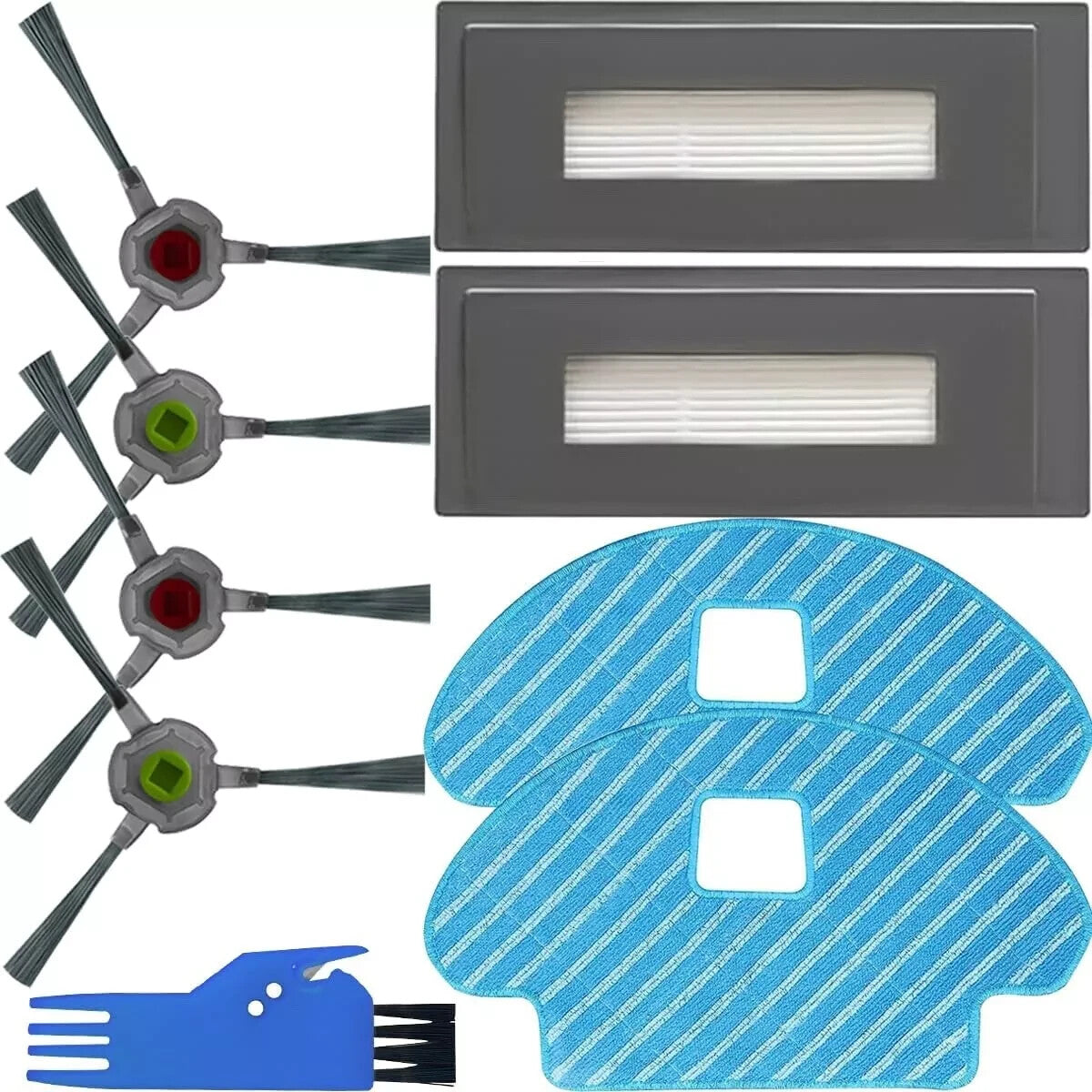 Accessories Kit for Ecovacs DEEBOT OZMO 930 DG36 Robot Vacuum 4 Side Brush + 2 H