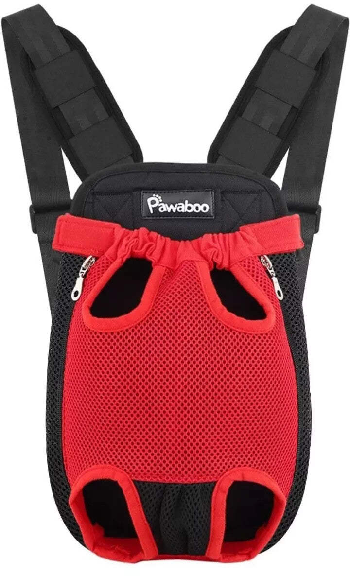 Pawaboo Pet Carrier Backpack, Adjustable Pet Front/Back Dog Bag, Hiking