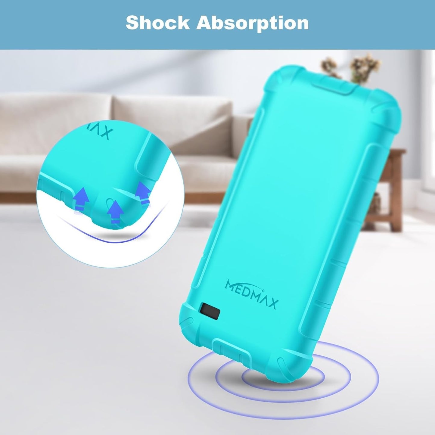 MEDMAX Silicone Case for Omnipod 5 Shockproof Anti Slip Protective Cover