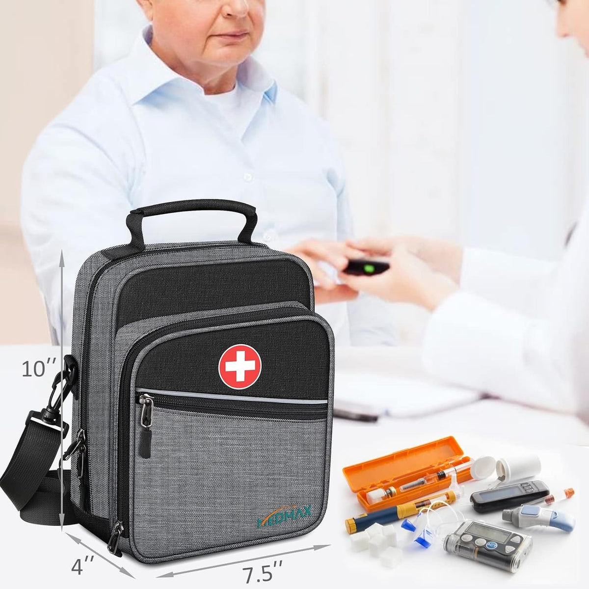 Medmax Cooler Bag Carrying Case For Storage Of Medical Items
