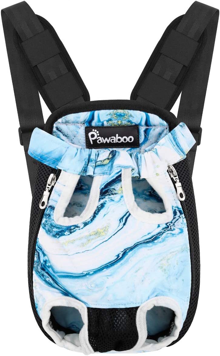 Pawaboo Pet Carrier Backpack, Adjustable Pet Front/Back Dog Bag, Hiking