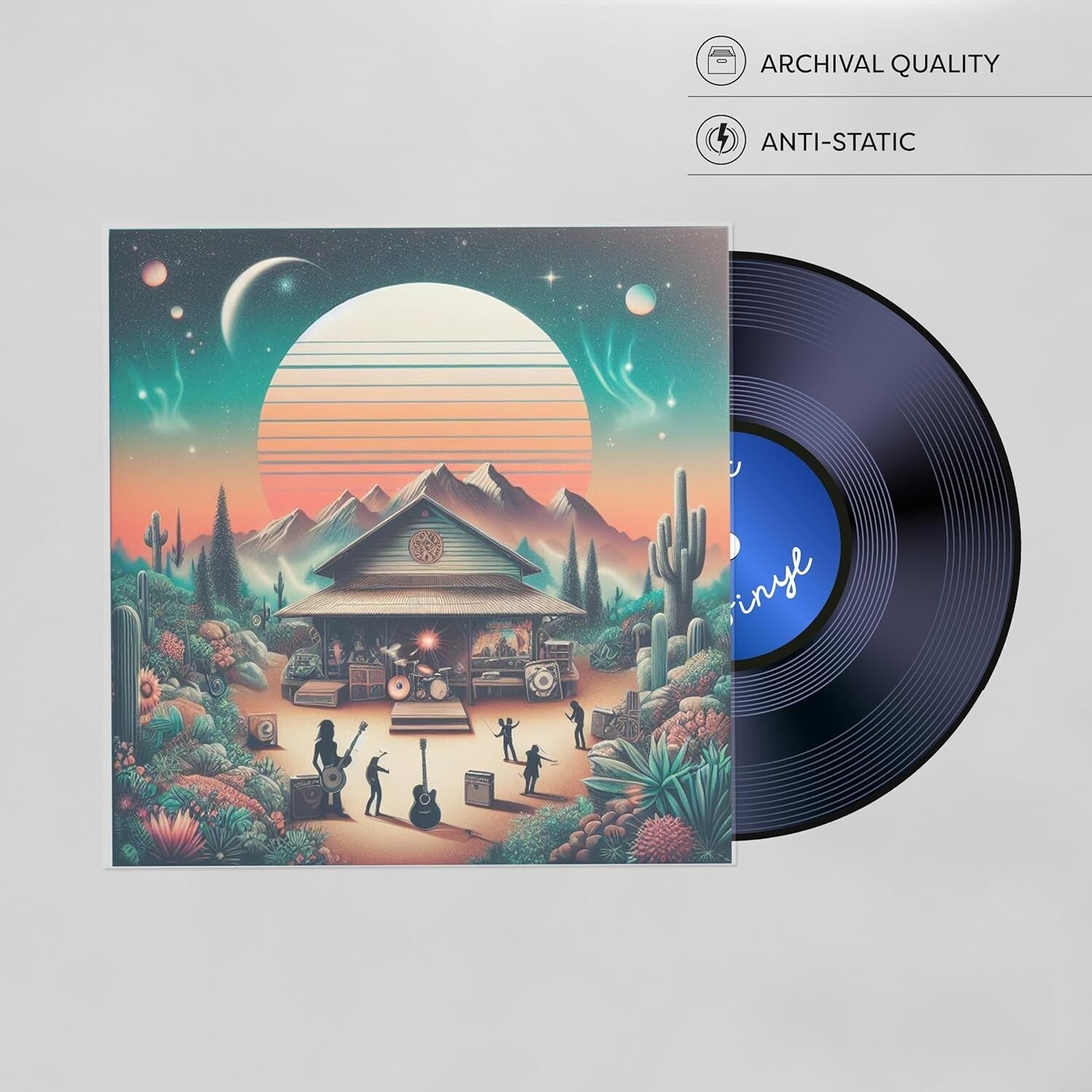 12 inch Record Sleeves Plastic Vinyl LP Single 12" Outer Album Covers 50 100 pcs