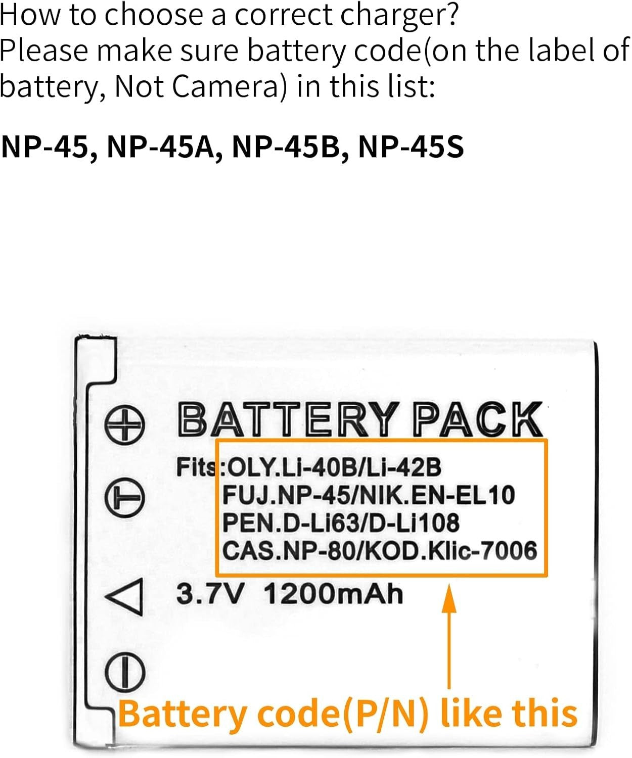 NP-45 battery or USB charger for FUJIFILM FinePix NP-45A XP60 XP70 XP90 J10 J100