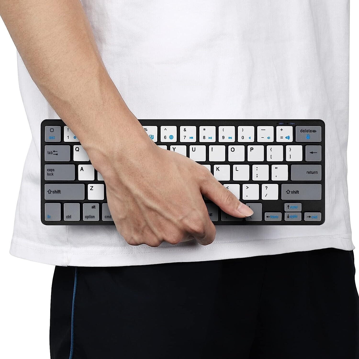 Wireless Bluetooth Keyboard 64-Key Bluetooth 60% Compact Type Portable SurnQiee